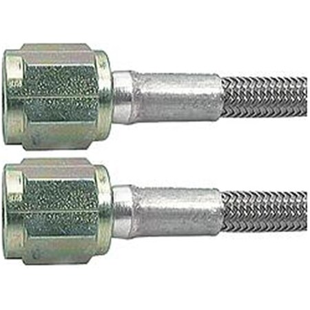 Allstar Performance Allstar Performance ALL46310-60 60 in. No. 3 Braided Steel Lines with Two -4 Stright Ends ALL46310-60
